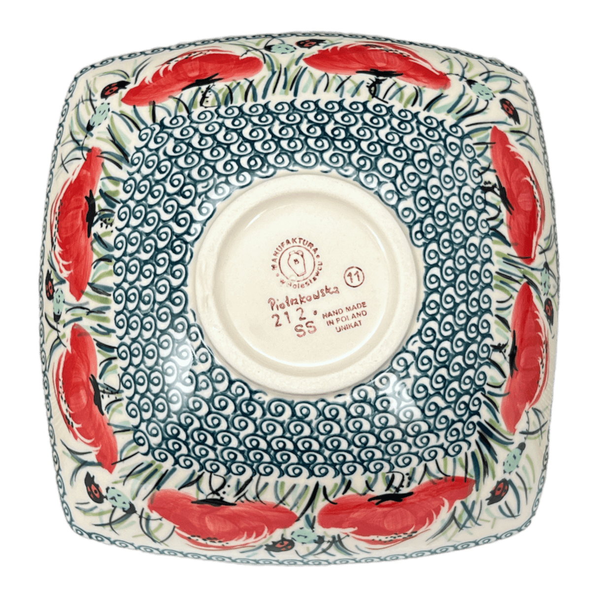 Dish, Nut, Medium, 7.75" in "Poppy Paradise" by Manufaktura | M113S-PD01