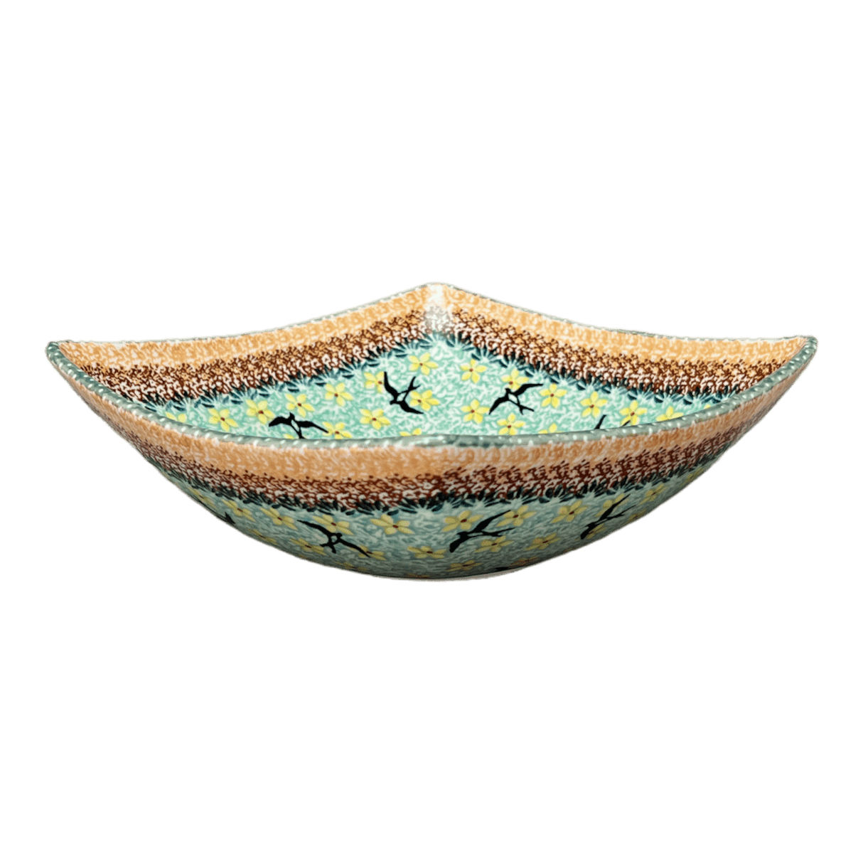 Bowl, Square, Nut, Medium, 7.75" in "Capistrano" by Manufaktura | M113S-WK59