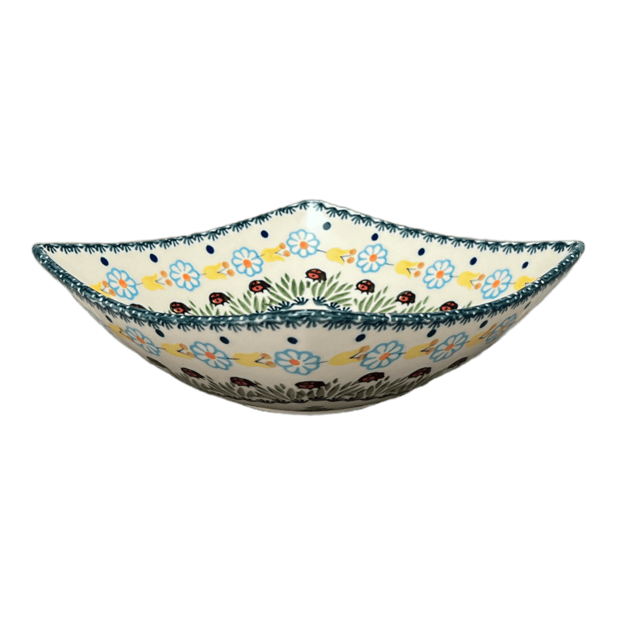 Dish, Nut, Medium, 7.75" in "Lady Bugs" by Manufaktura | M113T-IF45