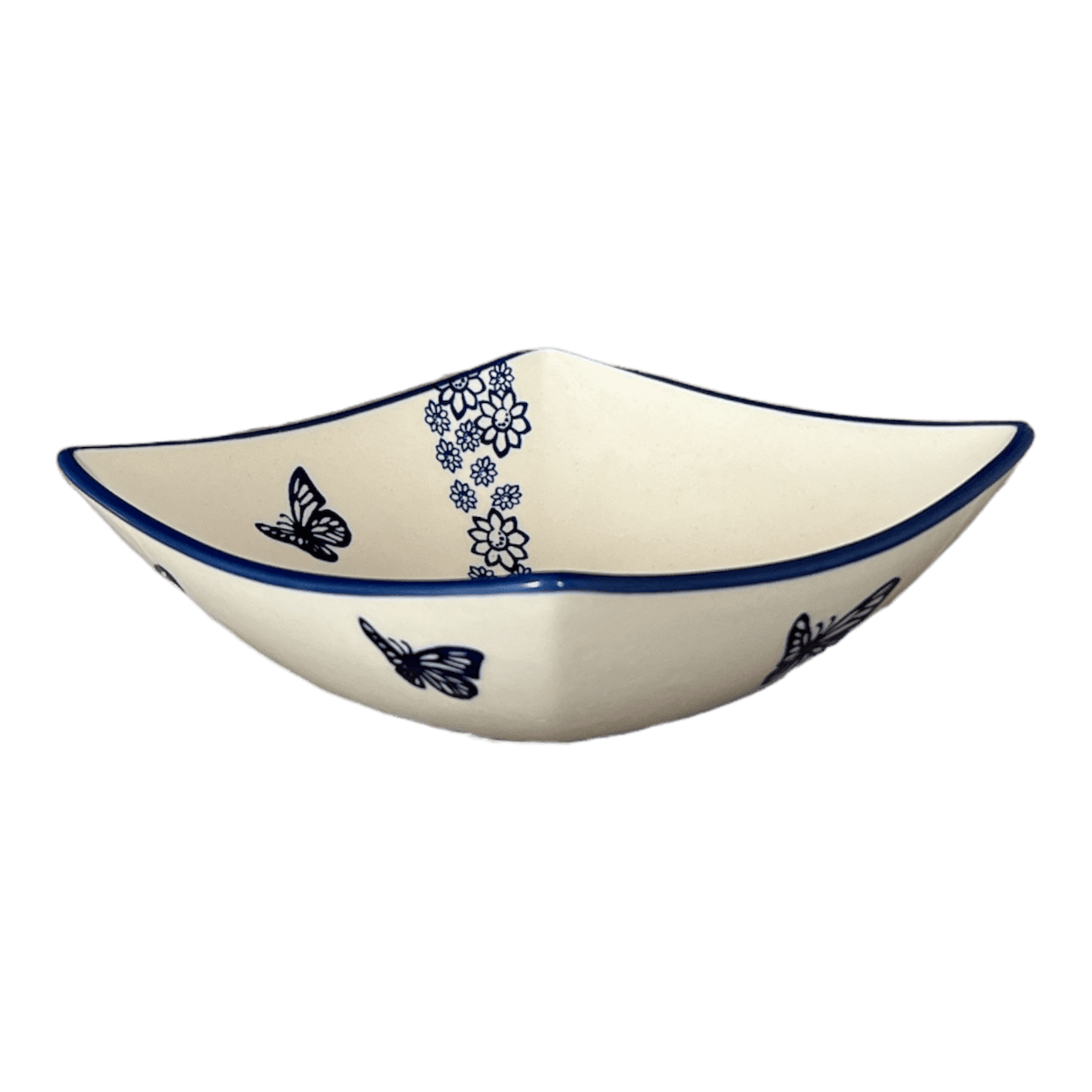 Dish, Nut, Medium, 7.75" in "Butterfly Garden" by Manufaktura | M113T-MOT1