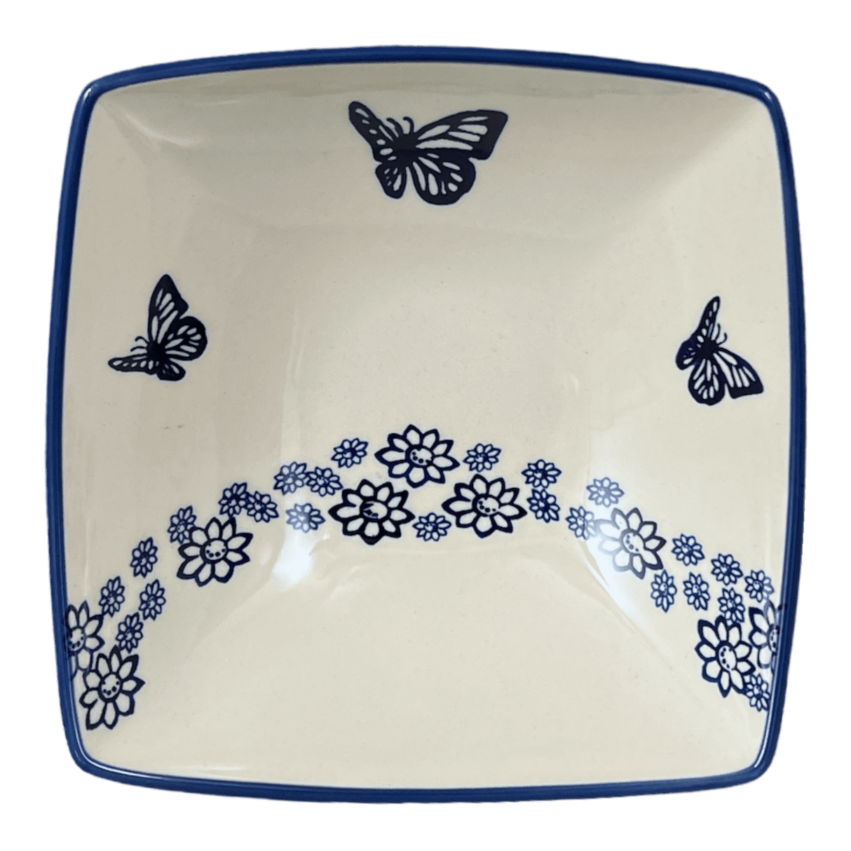 Dish, Nut, Medium, 7.75" in "Butterfly Garden" by Manufaktura | M113T-MOT1