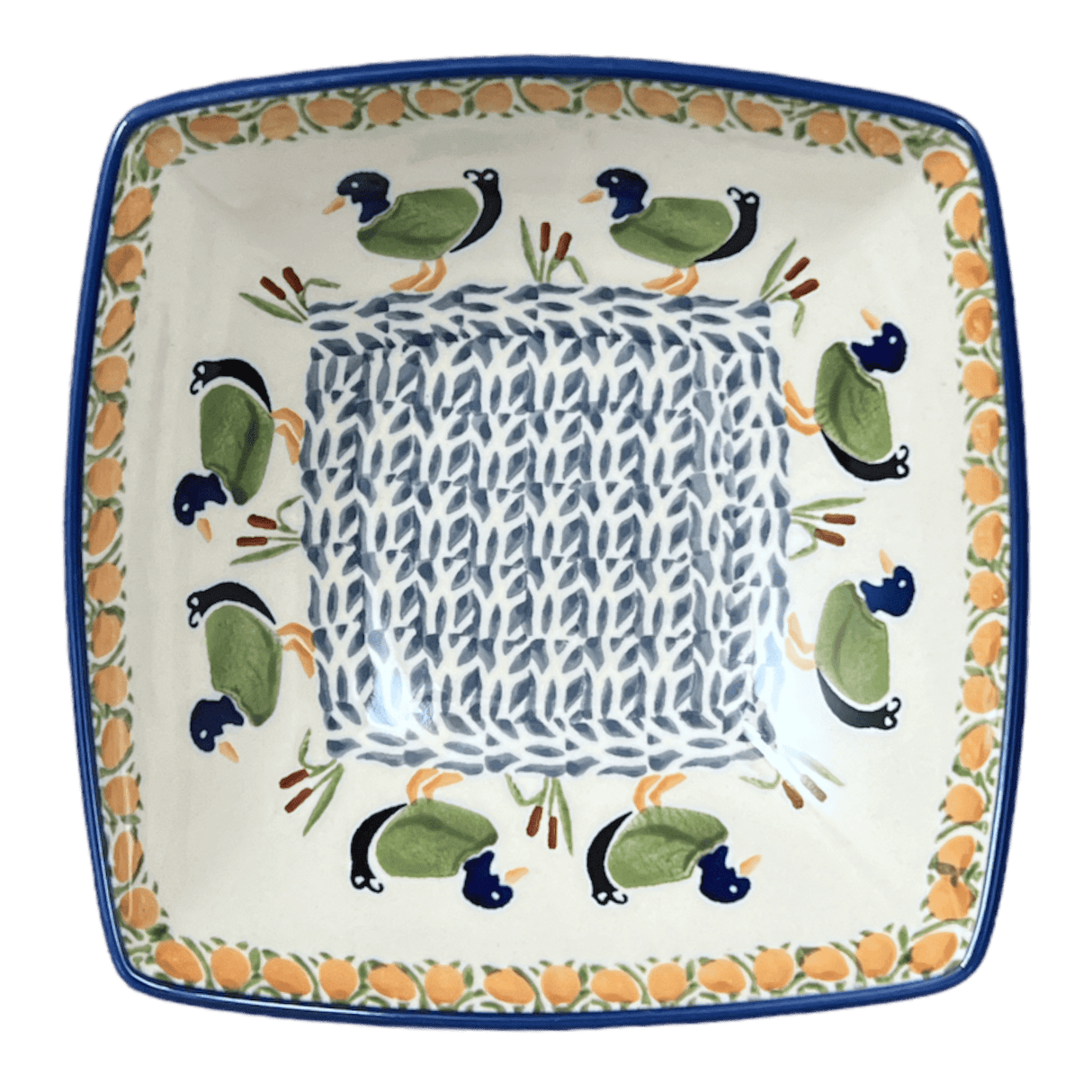 Dish, Nut, Medium, 7.75" in "Ducks in a Row" by Manufaktura | M113U-P323