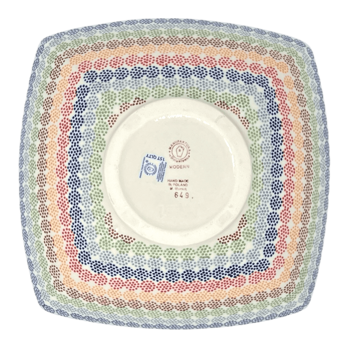 Bowl, Square, Nut, Large, 10.5" in "Speckled Rainbow" by Manufaktura | M121M-AS37