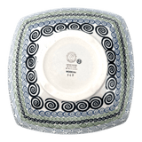 Bowl, Square, Nut, Large, 10.5" in "Hypnotic Whirlpool" by Manufaktura | M121M-CGZC