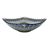 Bowl, Square, Nut, Large, 10.5" in "Hypnotic Whirlpool" by Manufaktura | M121M-CGZC