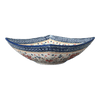 Polish Pottery Large Nut Dish (Ruby Bouquet) | M121S-DPCS at PolishPotteryOutlet.com