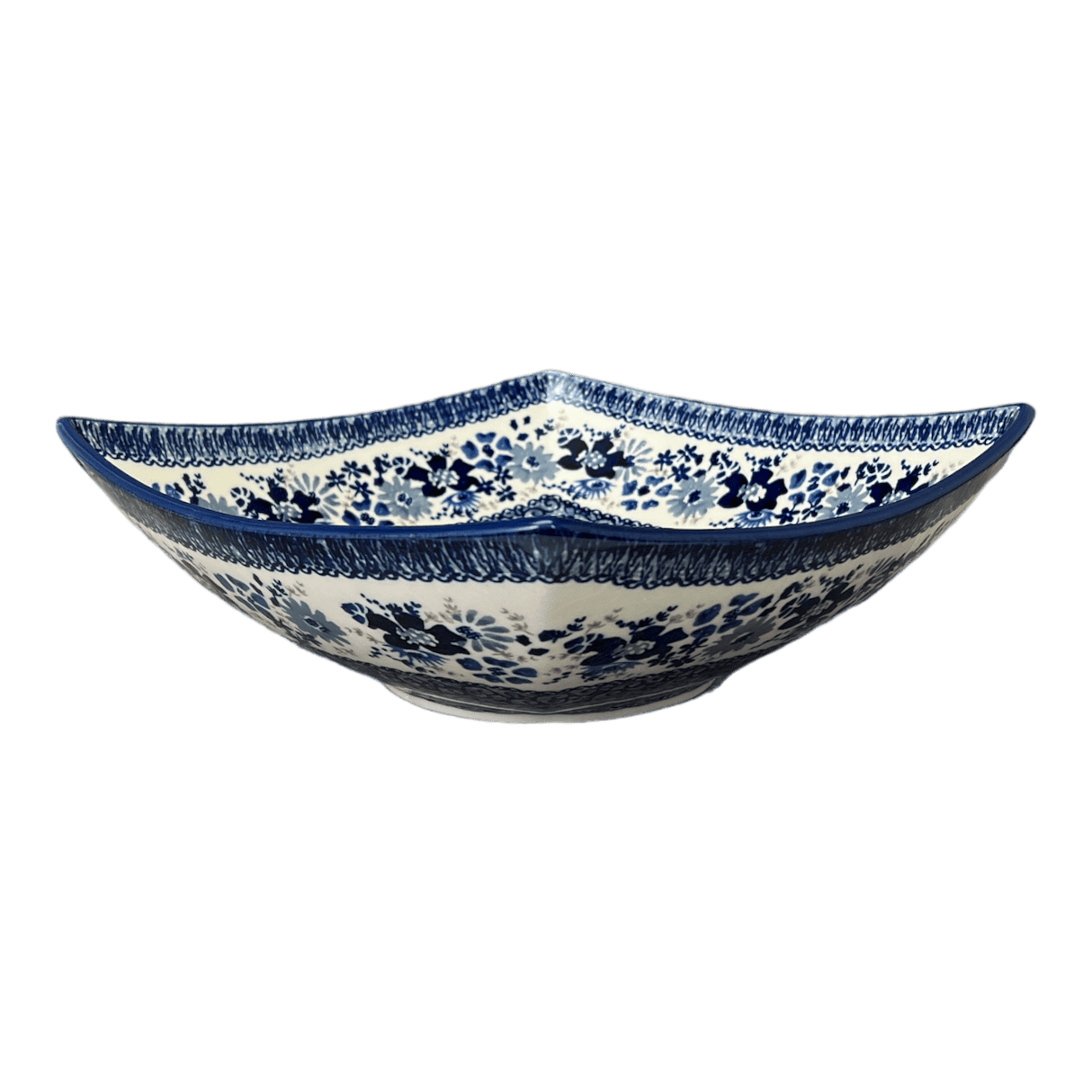 Dish, 10.5" Nut Dish in "Blue Life" by Manufaktura | M121S-EO39