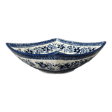 Bowl, Square, Nut, Large, 10.5" in "Blue Life" by Manufaktura | M121S-EO39