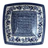 Bowl, Square, Nut, Large, 10.5" in "Blue Life" by Manufaktura | M121S-EO39