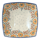 Bowl, Square, Nut, Large, 10.5" in "Autumn Harvest" by Manufaktura | M121S-LB