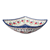 Bowl, Square, Nut, Large, 10.5" in "Mediterranean Blossoms" by Manufaktura | M121S-P274