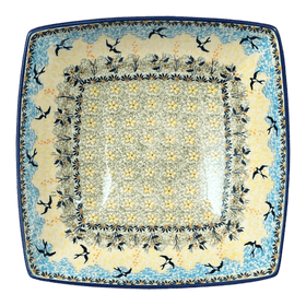 Polish Pottery Large Nut Dish (Soaring Swallows) | M121S-WK57 Additional Image at PolishPotteryOutlet.com