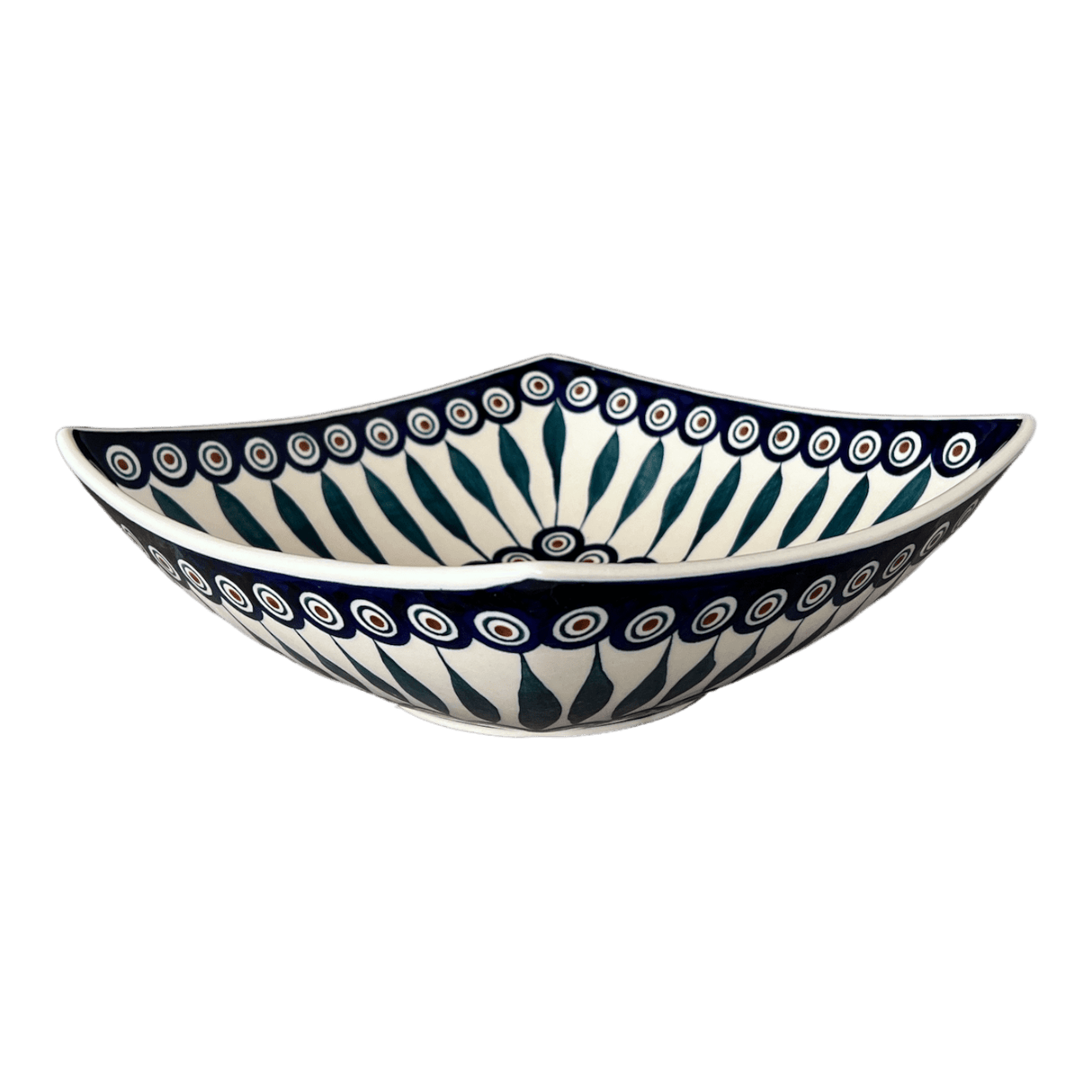 Dish, 10.5" Nut Dish in "Peacock" by Manufaktura | M121T-54