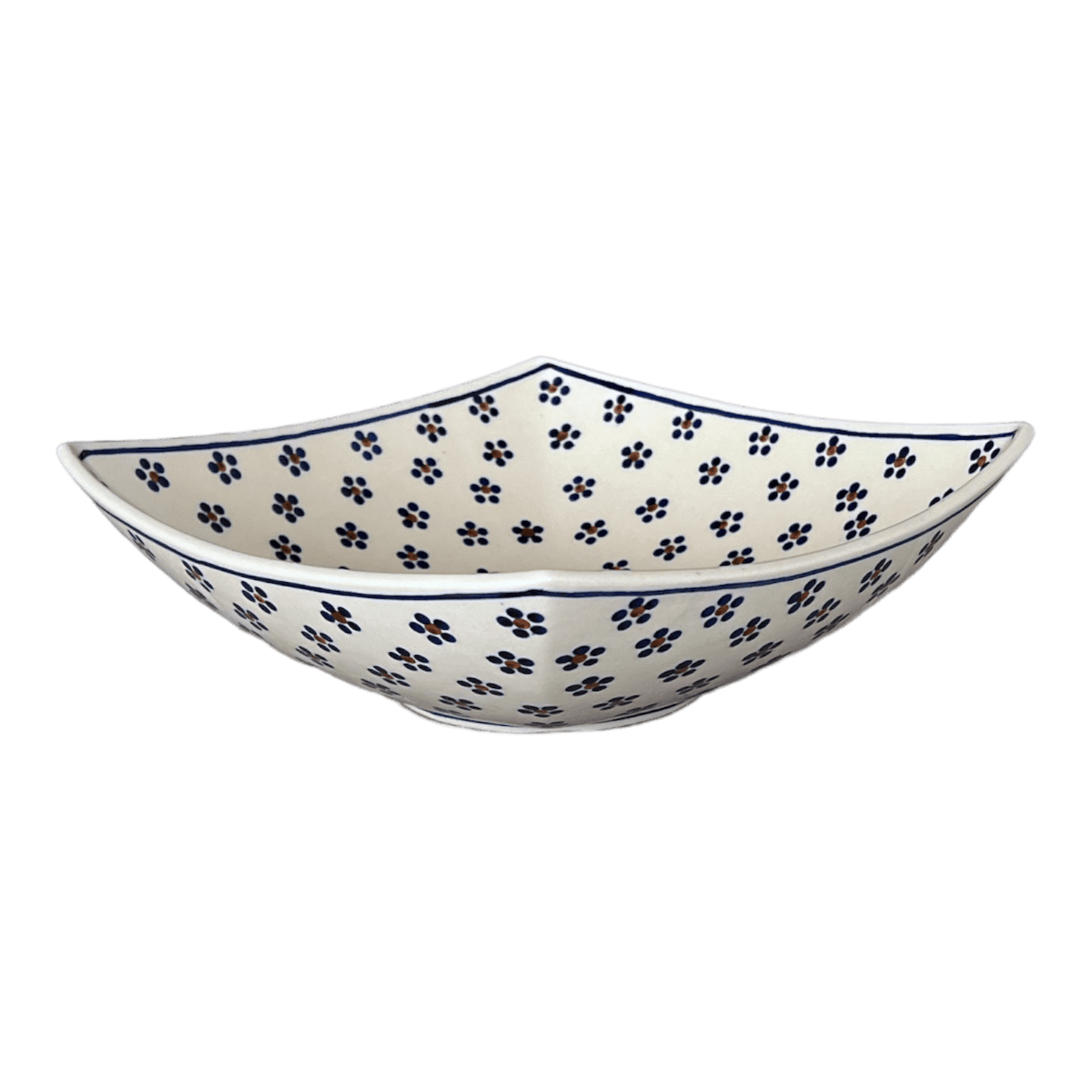 Bowl, Square, Nut, Large, 10.5" in "Petite Floral" by Manufaktura | M121T-64