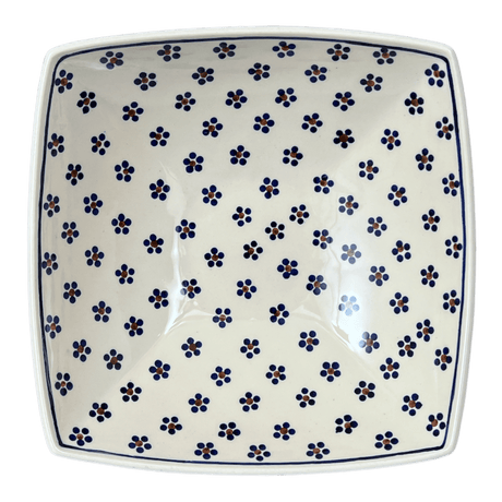 Bowl, Square, Nut, Large, 10.5" in "Petite Floral" by Manufaktura | M121T-64