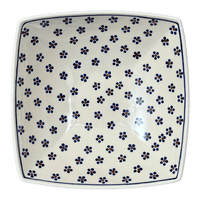 A picture of a Polish Pottery Large Nut Dish (Petite Floral) | M121T-64 as shown at PolishPotteryOutlet.com/products/large-nut-dish-petite-floral-m121t-64