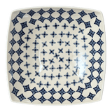 Bowl, Square, Nut, Large, 10.5" in "Field of Diamonds" by Manufaktura | M121T-ZP04