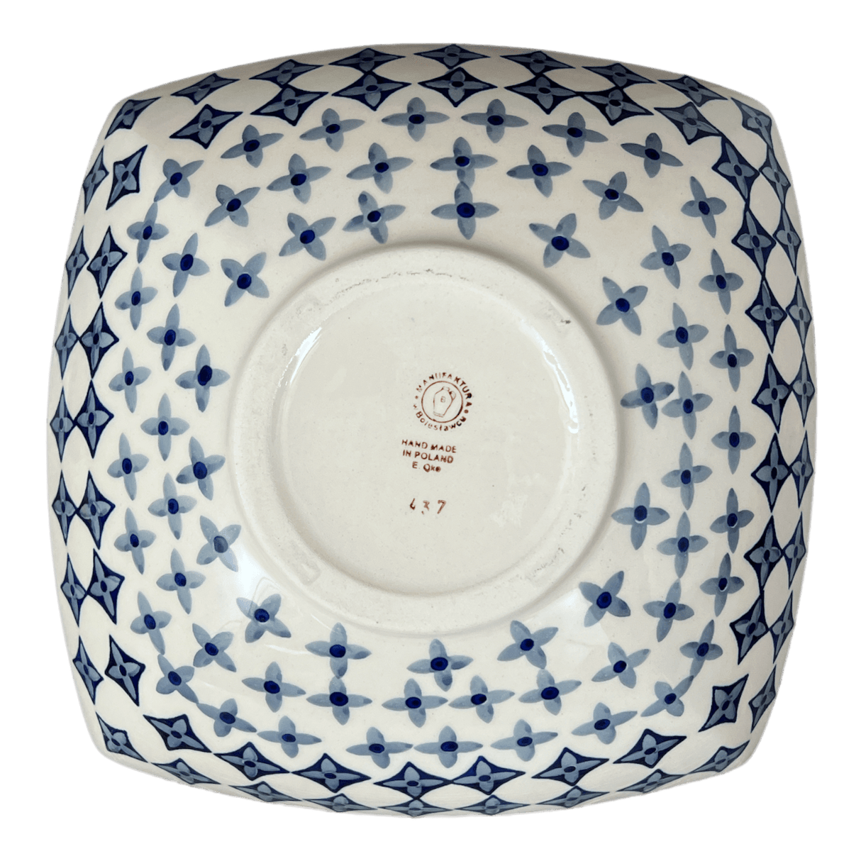 Dish, 10.5" Nut Dish in "Field of Diamonds" by Manufaktura | M121T-ZP04