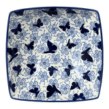 Dish, 10.5" Nut Dish in "Blue Butterfly" by Manufaktura | M121U-AS58