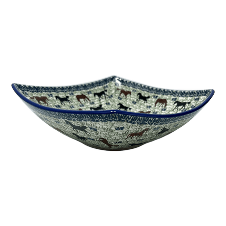Bowl, Square, Nut, Large, 10.5" in "On the Range" by Manufaktura | M121U-INK2