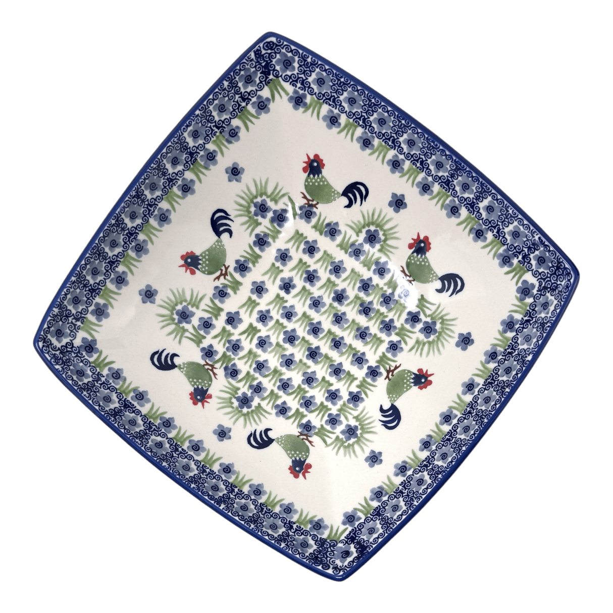 Bowl, Square, Nut, Large, 10.5" in "Rise & Shine" by Manufaktura | M121U-P319