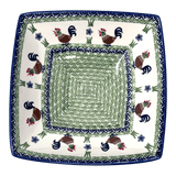 Bowl, Square, Nut, Large, 10.5" in "Chicken Dance" by Manufaktura | M121U-P320
