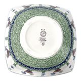 Bowl, Square, Nut, Large, 10.5" in "Chicken Dance" by Manufaktura | M121U-P320
