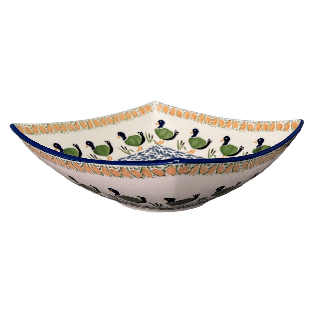 Dish, 10.5" Nut Dish in "Ducks in a Row" by Manufaktura | M121U-P323