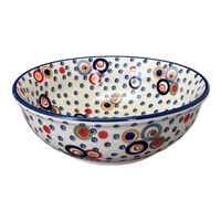 A picture of a Polish Pottery 8.5" Bowl (Bubble Machine) | M135M-AS38 as shown at PolishPotteryOutlet.com/products/8-5-bowl-bubble-machine-m135m-as38