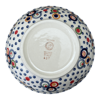 A picture of a Polish Pottery 8.5" Bowl (Bubble Machine) | M135M-AS38 as shown at PolishPotteryOutlet.com/products/8-5-bowl-bubble-machine-m135m-as38