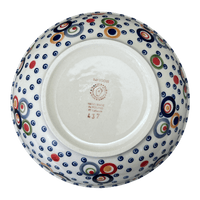 A picture of a Polish Pottery Bowl, Round, 8.5" in "Bubble Machine" by Manufaktura | M135M-AS38 as shown at PolishPotteryOutlet.com/products/8-5-bowl-bubble-machine-m135m-as38