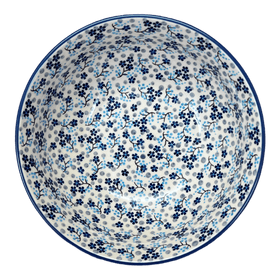 Polish Pottery 8.5" Bowl (Scattered Blues) | M135S-AS45 Additional Image at PolishPotteryOutlet.com