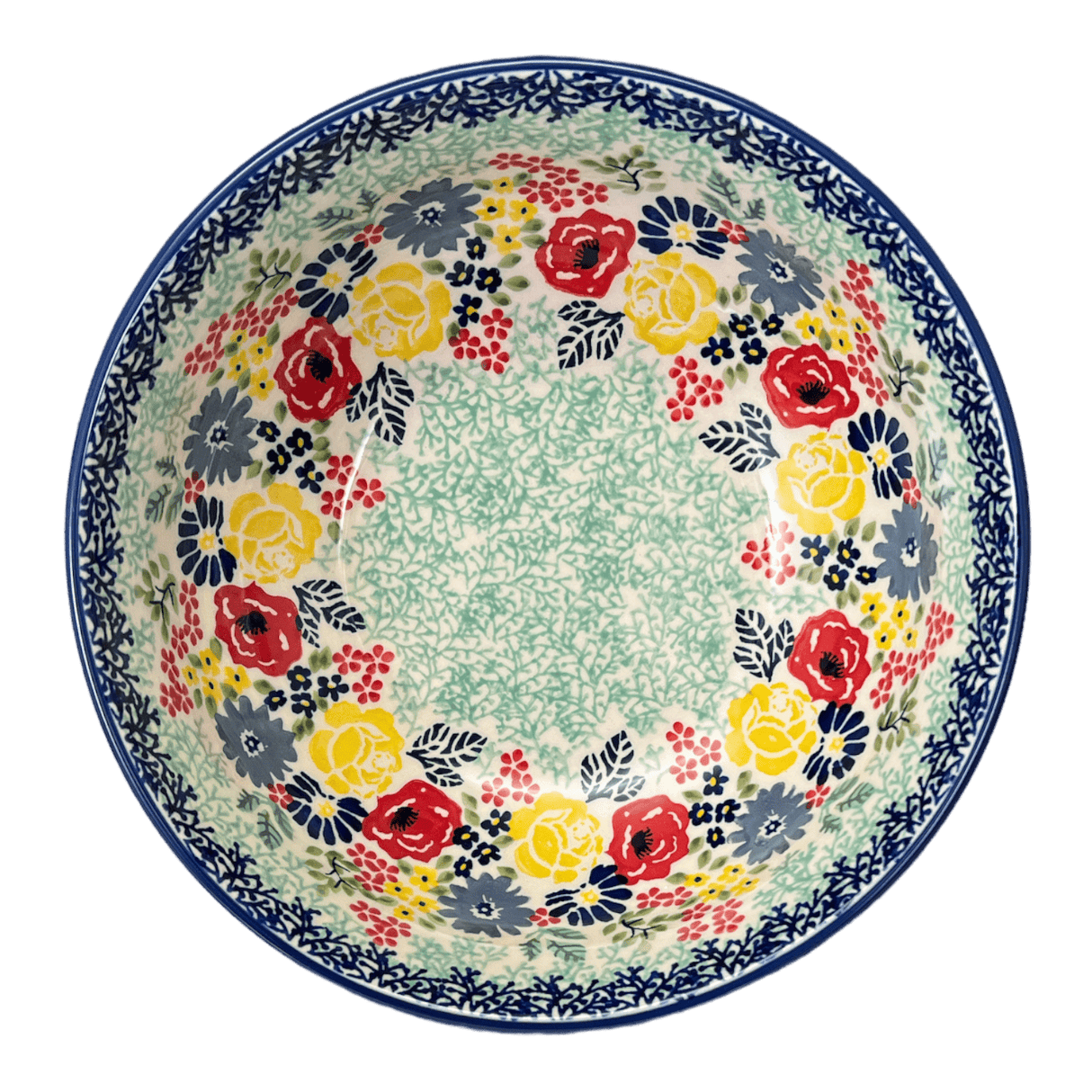 Bowl, Round, 8.5" in "Garden Party" by Manufaktura | M135S-BUK1