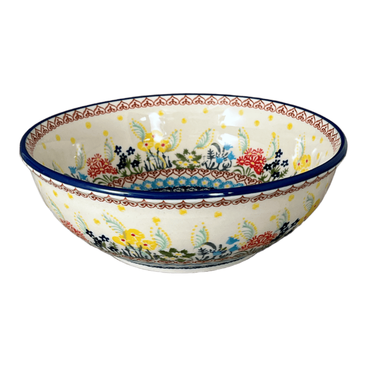 Bowl, Round, 8.5" in "Beautiful Botanicals" by Manufaktura | M135S-DPOG