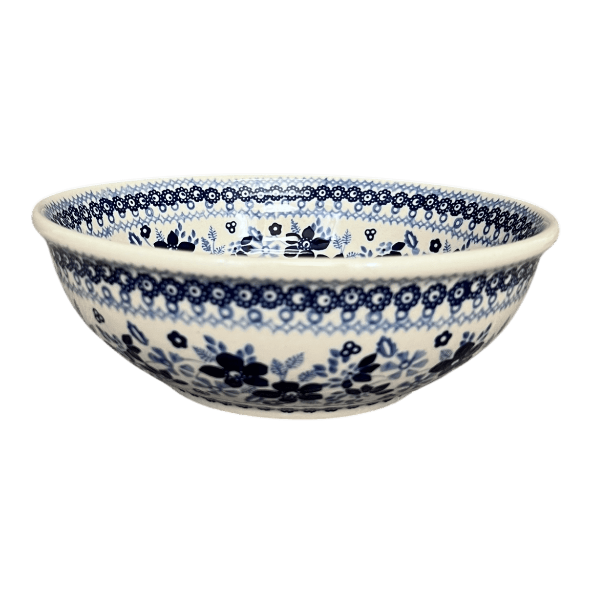 Bowl, Round, 8.5" in "Blue Life" by Manufaktura | M135S-EO39
