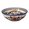 Polish Pottery 8.5" Bowl (Bouquet in a Basket) | M135S-JZK at PolishPotteryOutlet.com