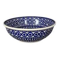 A picture of a Polish Pottery 8.5" Bowl (Gothic) | M135T-13 as shown at PolishPotteryOutlet.com/products/8-5-bowl-gothic-m135t-13