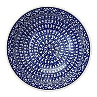 A picture of a Polish Pottery 8.5" Bowl (Gothic) | M135T-13 as shown at PolishPotteryOutlet.com/products/8-5-bowl-gothic-m135t-13