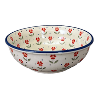 A picture of a Polish Pottery 8.5" Bowl (Simply Beautiful) | M135T-AC61 as shown at PolishPotteryOutlet.com/products/8-5-bowl-simply-beautiful-m135t-ac61
