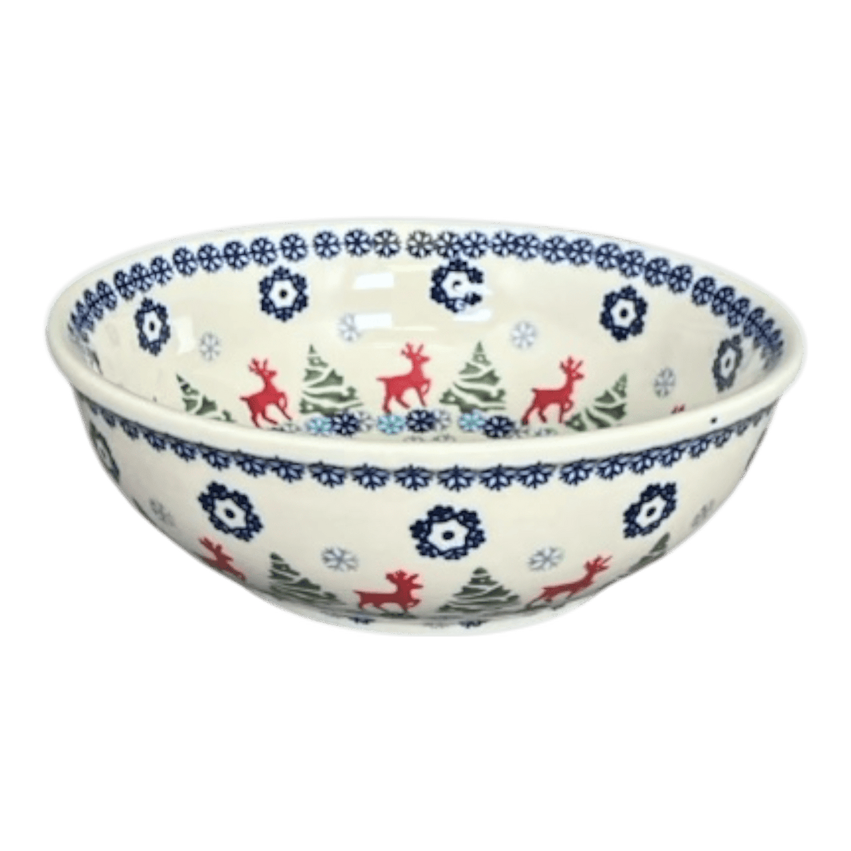 Bowl, Round, 8.5" in "Reindeer Games" by Manufaktura | M135T-BL07