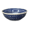 Polish Pottery 8.5" Bowl (Tulip Blues) | M135T-GP16 at PolishPotteryOutlet.com
