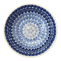 A picture of a Polish Pottery 8.5" Bowl (Tulip Blues) | M135T-GP16 as shown at PolishPotteryOutlet.com/products/8-5-bowl-tulip-blues-m135t-gp16