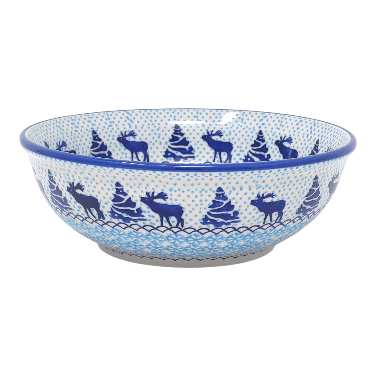 Bowl, Round, 8.5" in "Peaceful Season" by Manufaktura | M135T-JG24