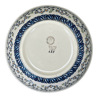 A picture of a Polish Pottery 8.5" Bowl (Baby Blue Eyes) | M135T-MC19 as shown at PolishPotteryOutlet.com/products/8-5-bowl-baby-blue-eyes-m135t-mc19