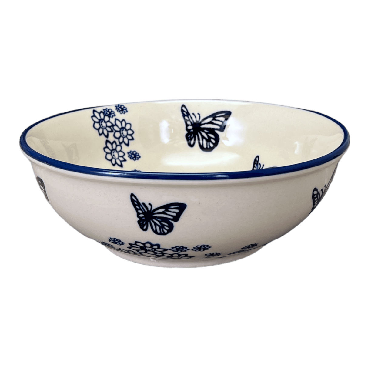 Bowl, Round, 8.5" in "Butterfly Garden" by Manufaktura | M135T-MOT1