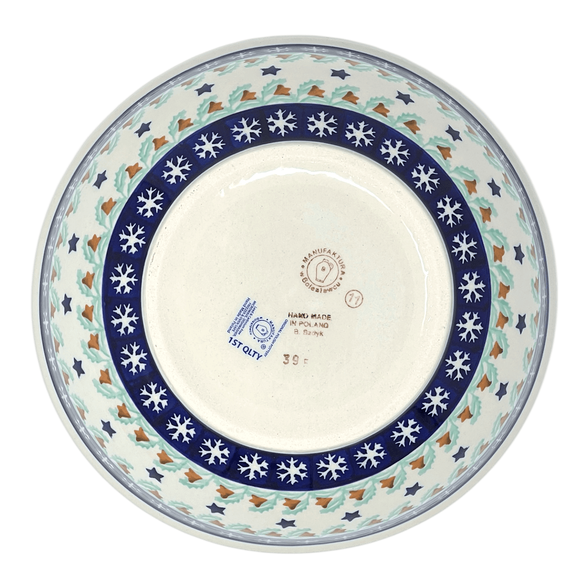 Bowl, Round, 8.5" in "Starry Wreath" by Manufaktura | M135T-PZG