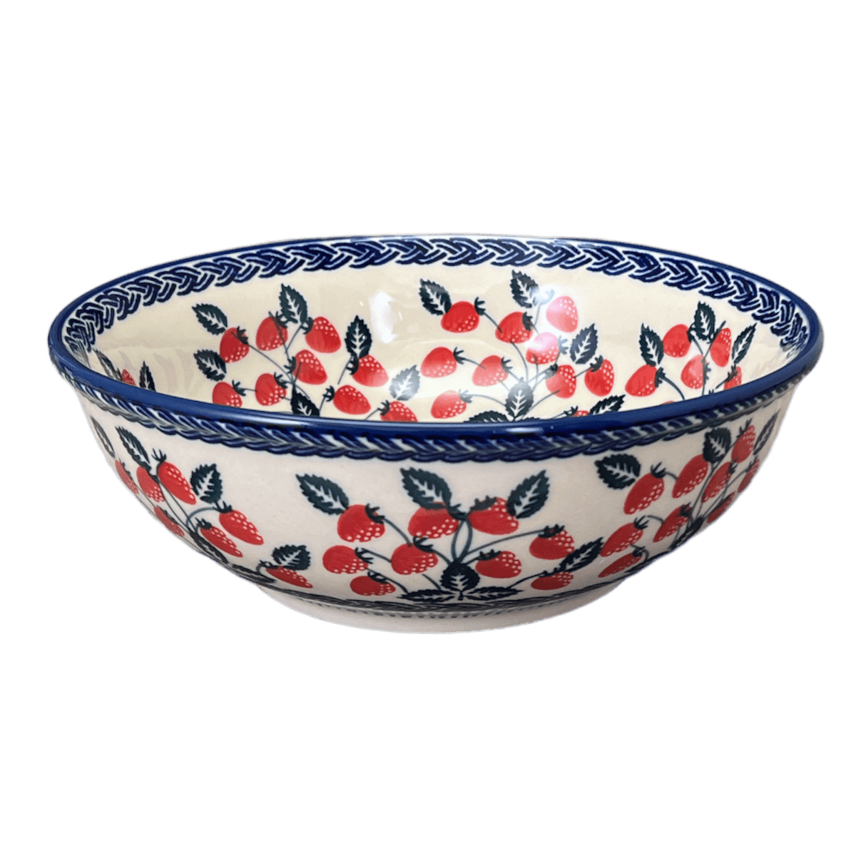 Bowl, Round, 8.5" in "Fresh Strawberries" by Manufaktura | M135U-AS70