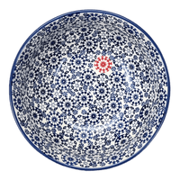 A picture of a Polish Pottery 8.5" Bowl (One of a Kind) | M135U-AS77 as shown at PolishPotteryOutlet.com/products/8-5-bowl-one-of-a-kind-m135u-as77