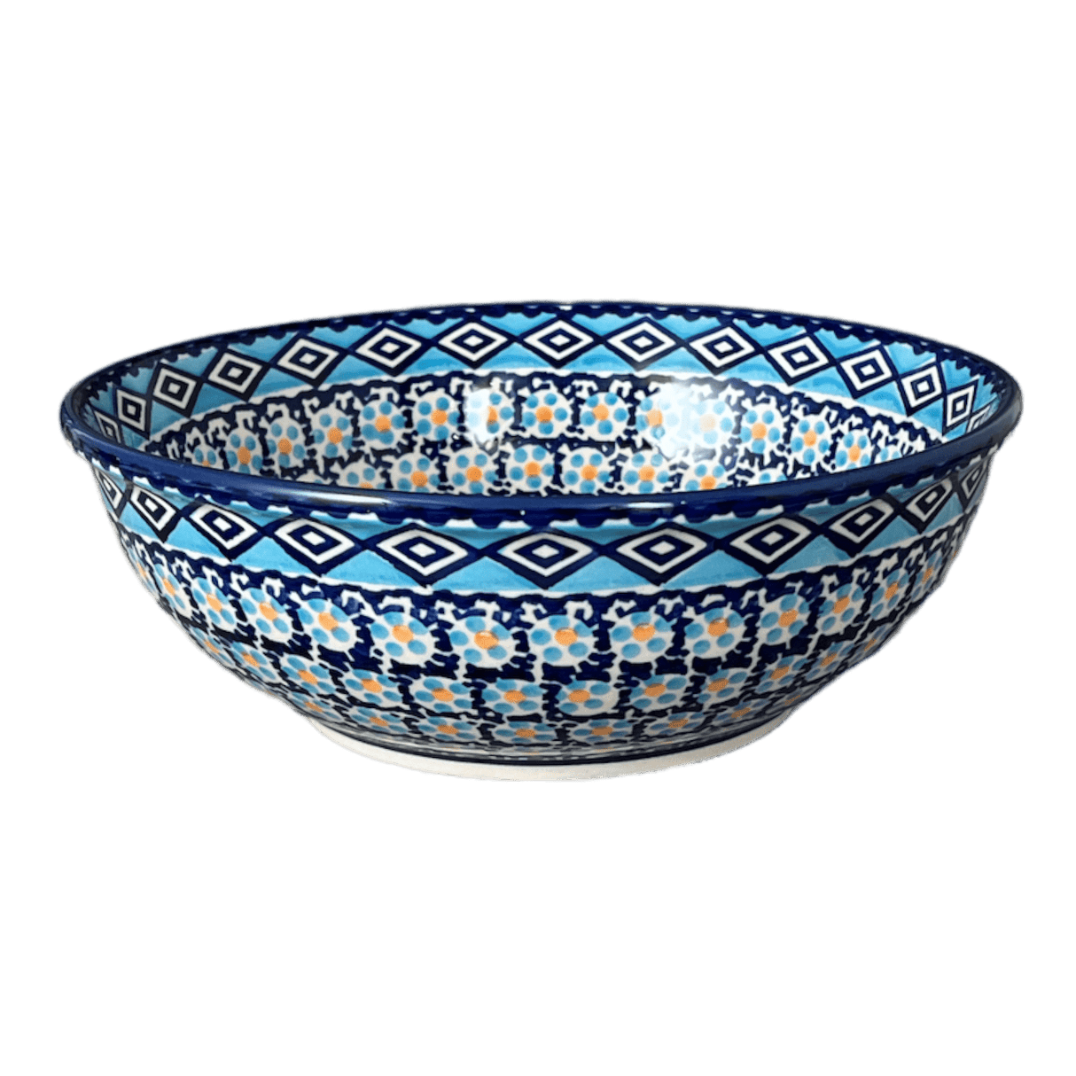 Bowl, Round, 8.5" in "Blue Diamond" by Manufaktura | M135U-DHR