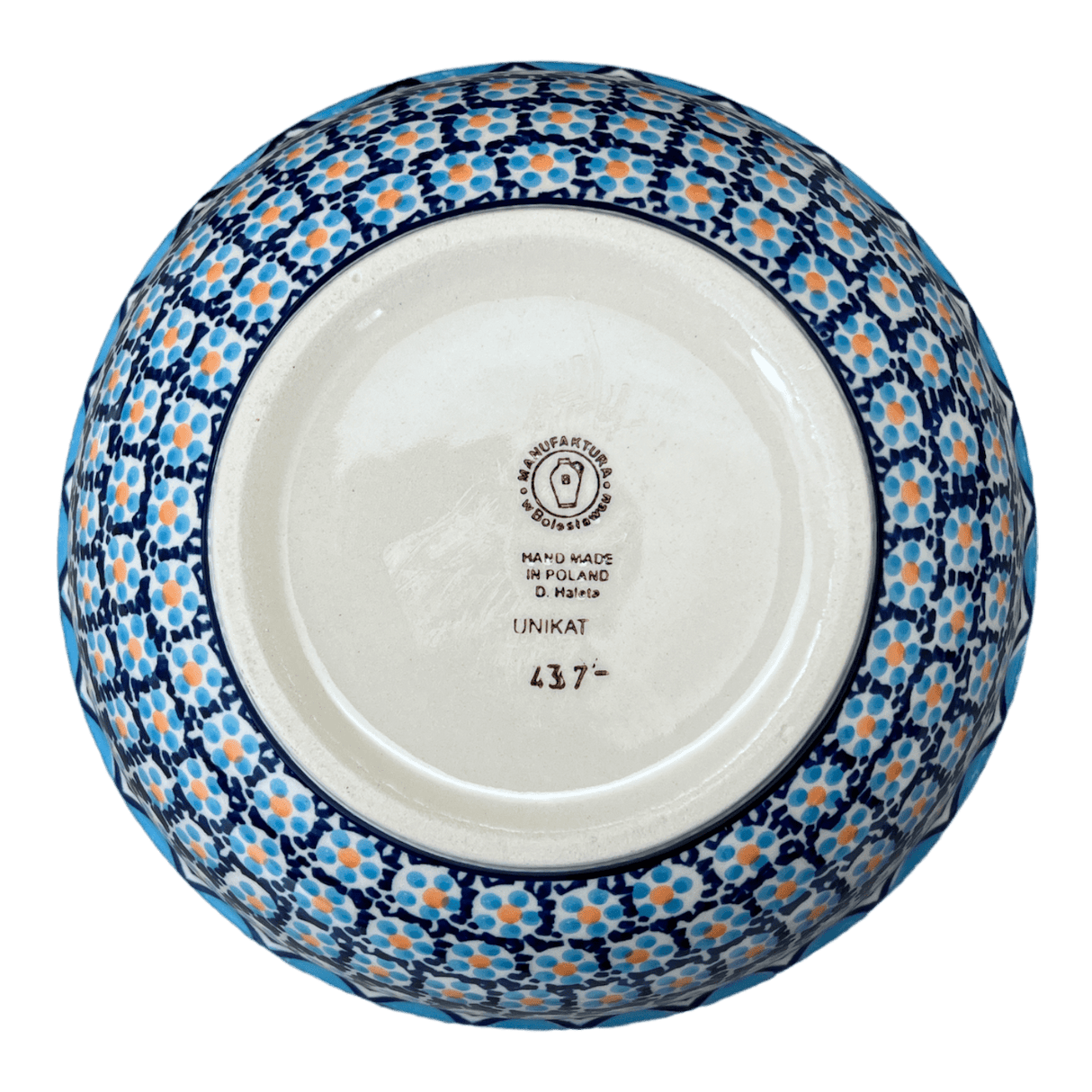 Bowl, Round, 8.5" in "Blue Diamond" by Manufaktura | M135U-DHR